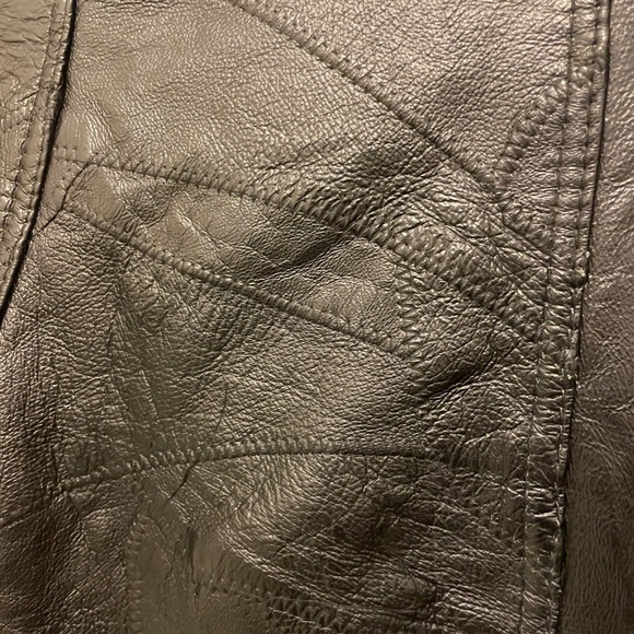 One of One Scrap Leather Patchwork Jacket size L/XL - Picture 3 of 6